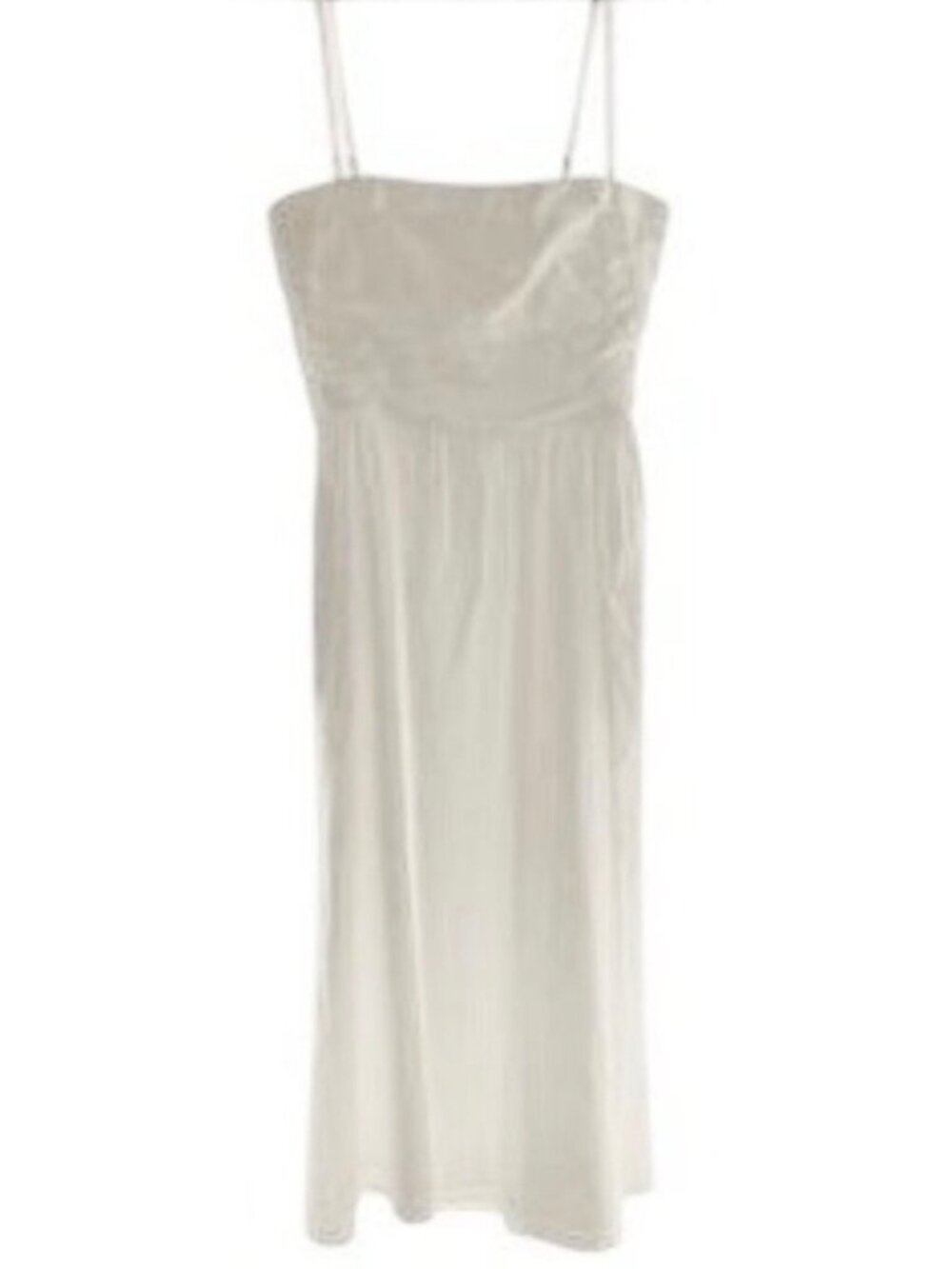 Reformation Lissa Convertible Organic Cotton Midi Dress Ivory NWT Size 8 - Picture 11 of 16